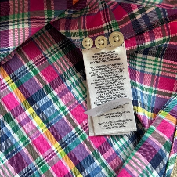 NEW Polo Ralph Lauren Classic Fit Performance Plaid LS Shirt Multicolor Men's M - Picture 5 of 13
